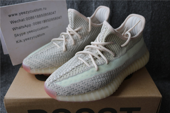 Authentic Adidas Yeezy Boost 350 V2 Citrin Non Reflective Women Shoes