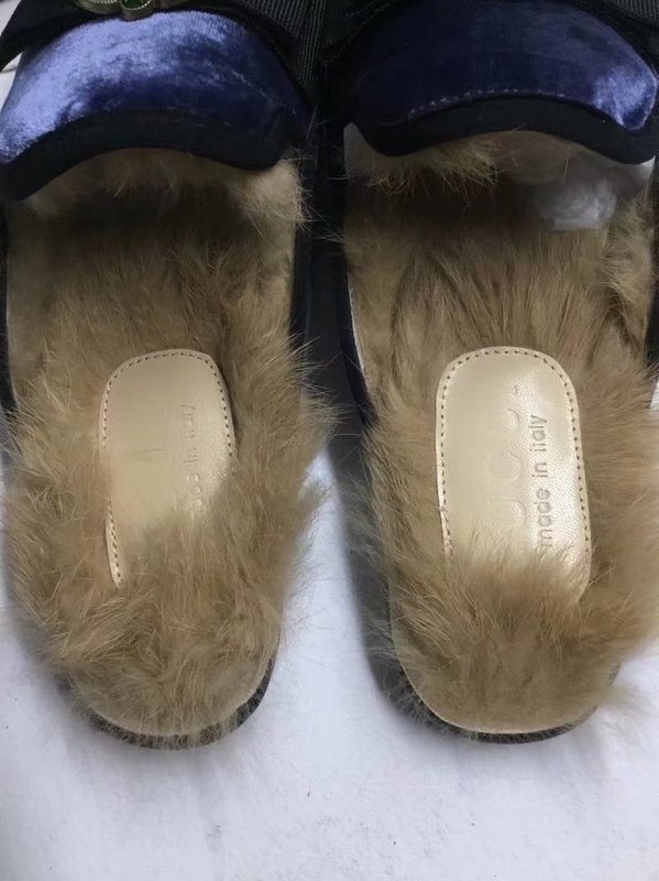 Gucci Hairy slippers 0019