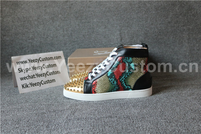Super High End Christian Louboutin Flat Sneaker High Top(With Receipt) - 0019