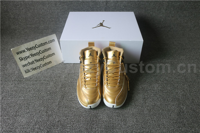 Authentic Air Jordan Retro 12 Gold