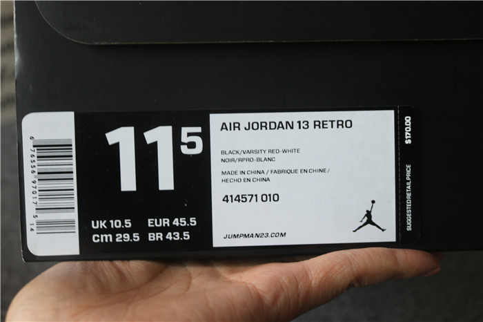 Authentic Air Jordan 13 Retro Bred