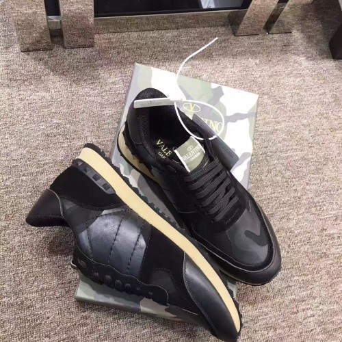 Valentino Studded Suede & Nylon Men and Women Sneakers-020