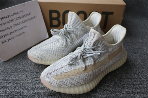 Authentic Adidas Yeezy Boost 350 V2 Primeknit Static Non Reflective Women Shoes