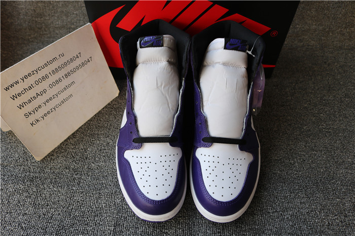 Authentic Nike Air Jordan 1 Court Purple 2020