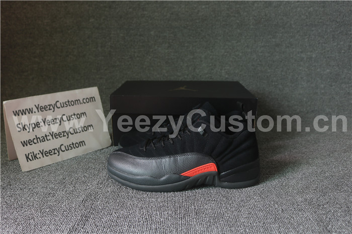 Authentic Air Jordan 12 Low  Black Max Orange