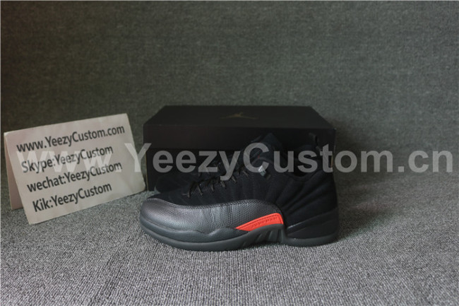 Authentic Air Jordan 12 Low  Black Max Orange