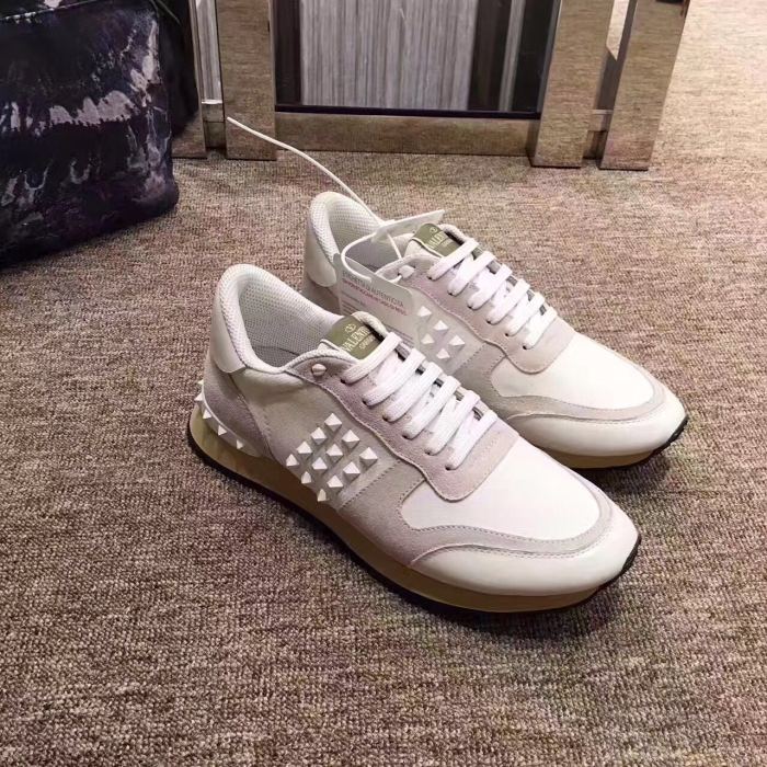 Valentino Studded Suede & Nylon Men and Women Sneakers-010