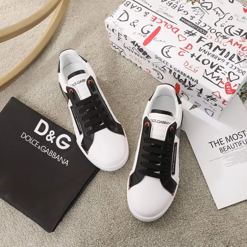 Dolce&Gabbana Studded Suede & Nylon Men and Women Sneakers-012