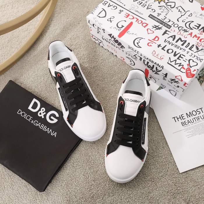 Dolce&Gabbana Studded Suede & Nylon Men and Women Sneakers-012