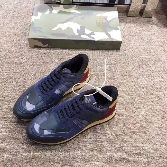 Valentino Studded Suede & Nylon Men and Women Sneakers-021