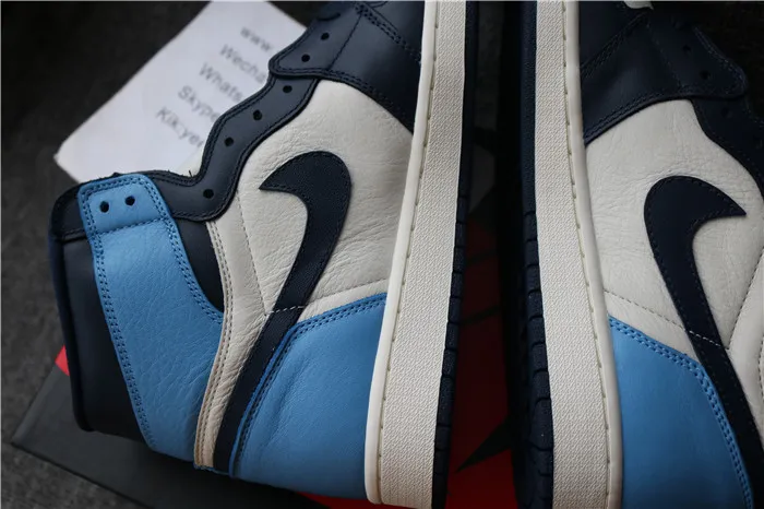 Authentic Air Jordan 1 Obsidian