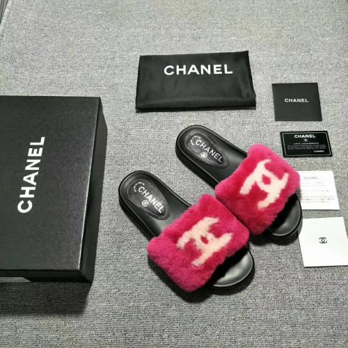 Chanel Hairy slippers 002