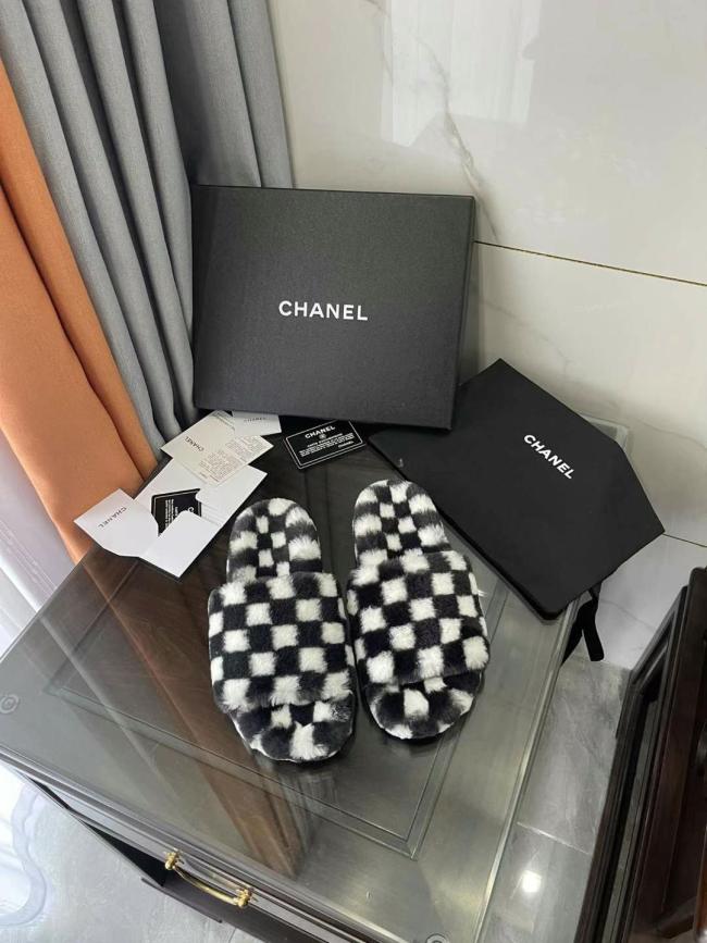 Chanel Hairy slippers 0026 (2021)