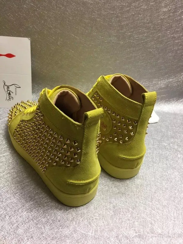 Super High End Christian Louboutin Flat Sneaker High Top(With Receipt) - 0077
