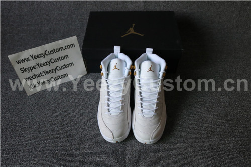 Authentic Air Jordan 12 White OVO GS