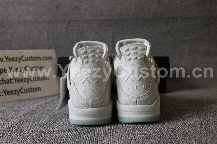 Authentic Air Jordan 4 Retro Kaws X Grey White