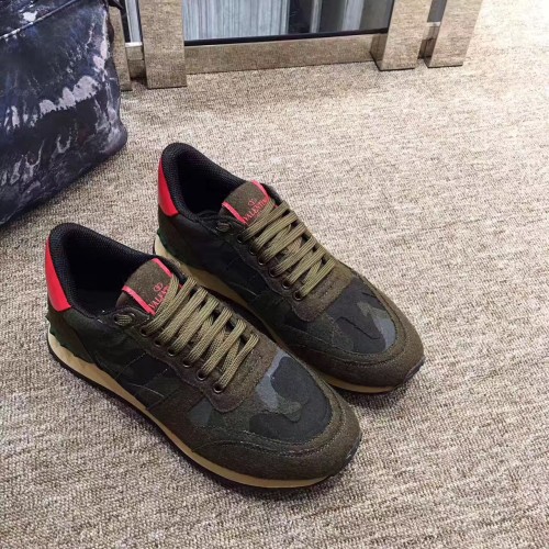 Valentino Studded Suede & Nylon Men and Women Sneakers-037