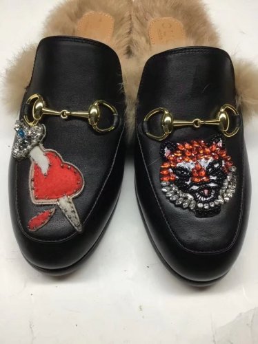 Gucci Hairy slippers 0025