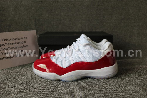 Authentic Air Jordan 11 Low Varsity Red Correct Version