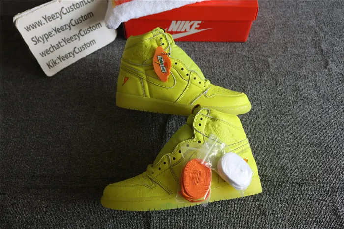 Authentic Air Jordan 1 Gatorade Yellow