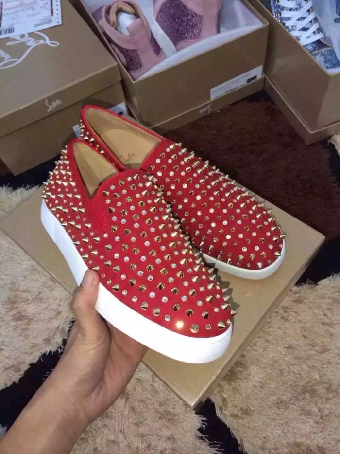 Super High End Christian Louboutin Flat Sneaker Low Top(With Receipt) - 0097