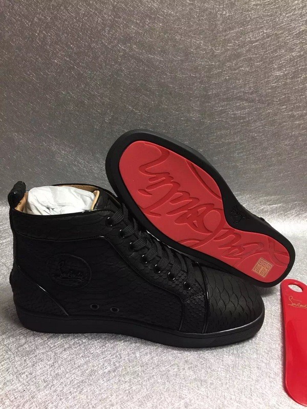 Super High End Christian Louboutin Flat Sneaker High Top(With Receipt) - 0054
