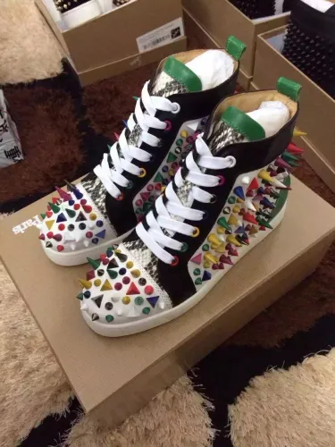 Super High End Christian Louboutin Flat Sneaker High Top(With Receipt) - 0154