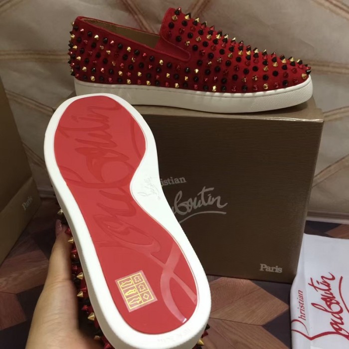 Super High End Christian Louboutin Flat Sneaker Low Top(With Receipt) - 0035