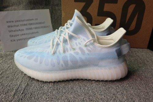 Authentic Adidas Yeezy Boost 350 V2 Mono Ice Men Shoes