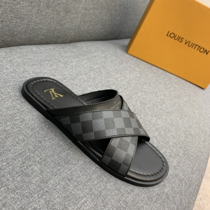 LV Slipper men Shoes 0073（2021）