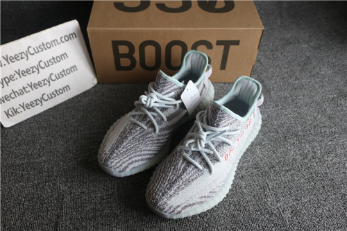 Authentic Adidas Yeezy 350 Boost V2 Tint Blue/Grey GS