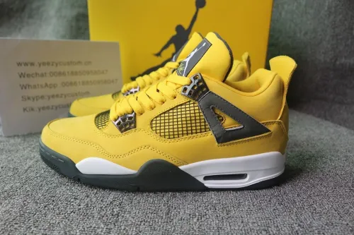 Authentic Air Jordan 4 Lightning 2021