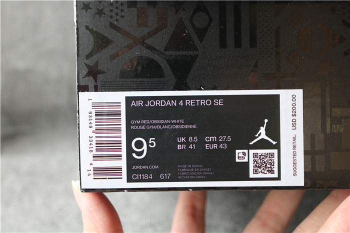 Authentic Air Jordan 4 SE FIBA