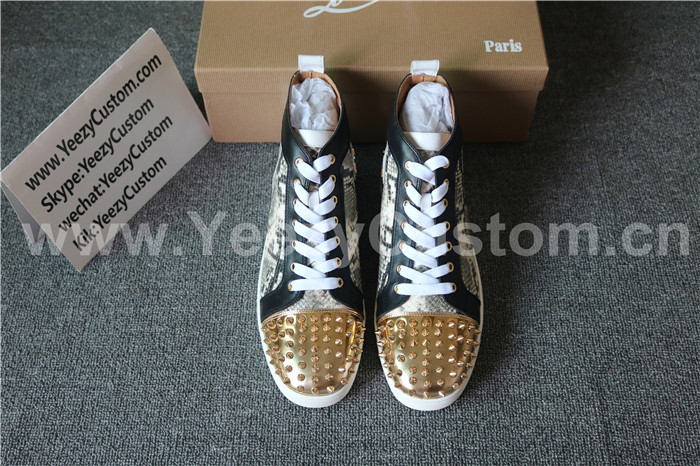 Super High End Christian Louboutin Flat Sneaker High Top(With Receipt) - 0017