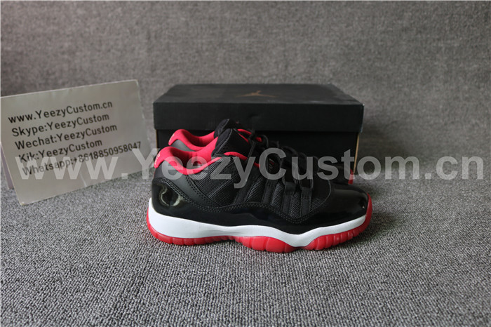 Authentic Air Jordan 11 Low Bred GS