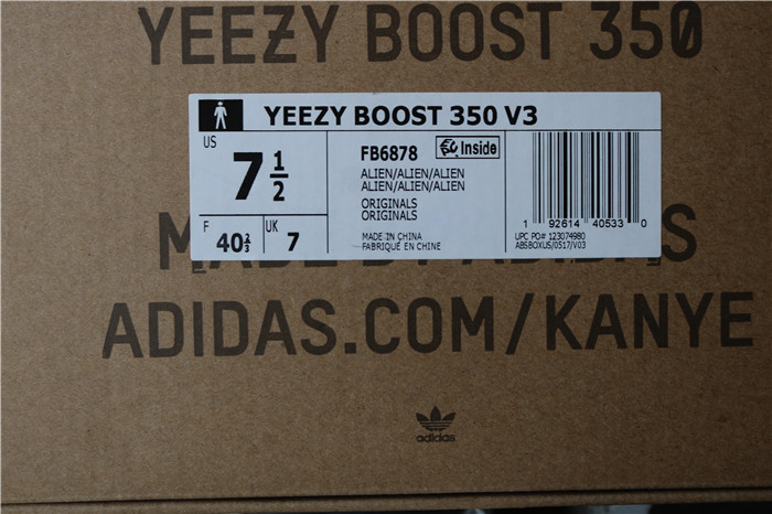 Authentic Adidas Yeezy boost V3 Alien