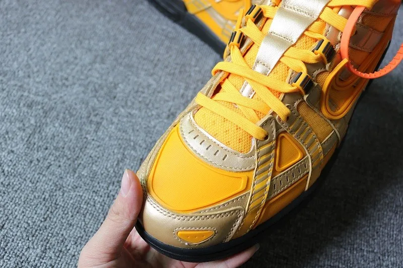 Authentic Off White X Nike rubber silver yellow