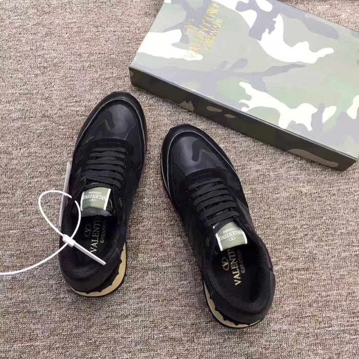 Valentino Studded Suede & Nylon Men and Women Sneakers-020