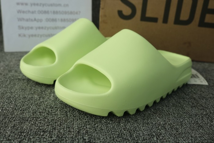 Authentic Adidas Yeezy Slide Glow Green