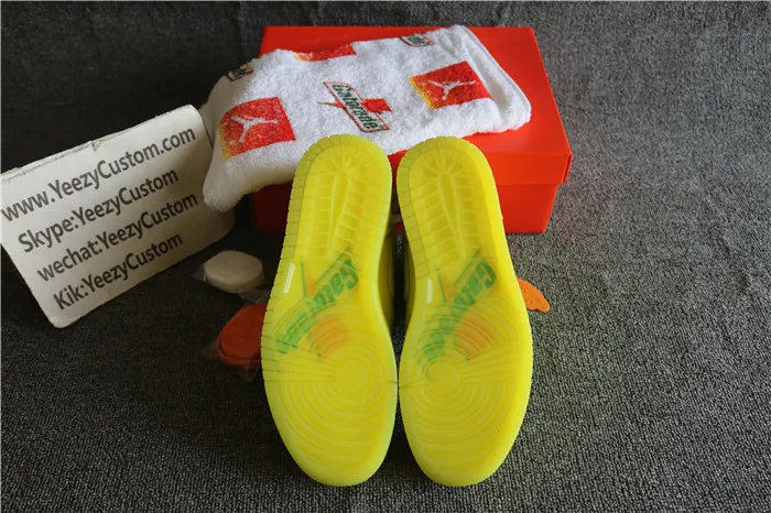 Authentic Air Jordan 1 Gatorade Yellow