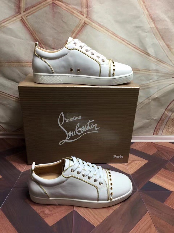 Super High End Christian Louboutin Flat Sneaker Low Top(With Receipt) - 0039