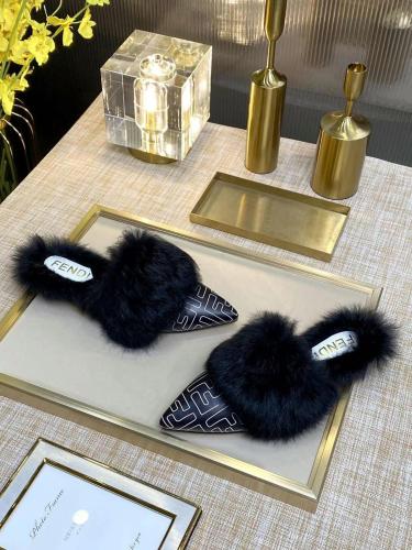 Fendi Hairy slippers 005 (2021)