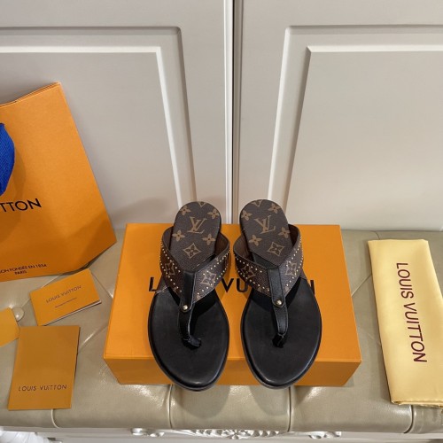LV Slipper men Shoes 00104（2021）
