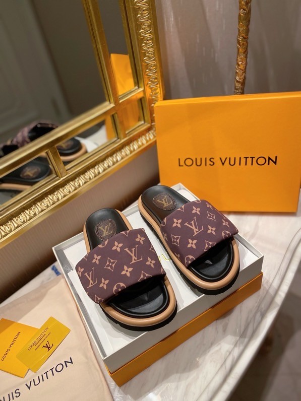 LV Slipper men Shoes 00100（2021）