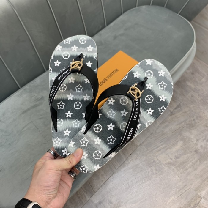 LV Slipper men Shoes 0091（2021）
