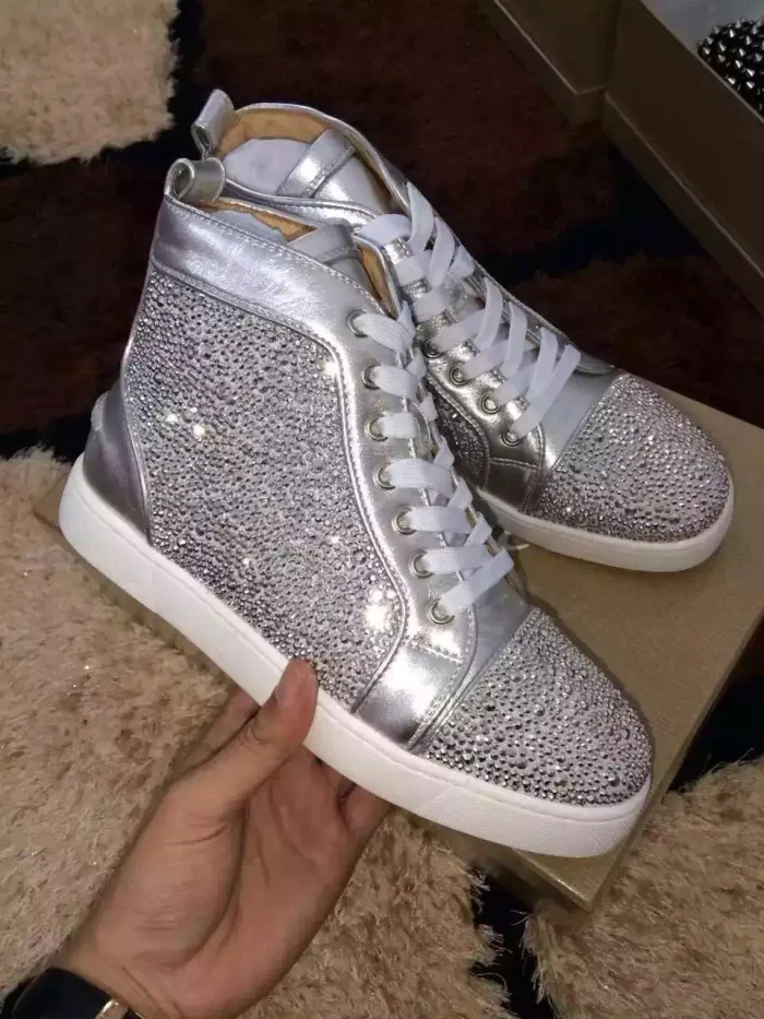 Super High End Christian Louboutin Flat Sneaker High Top(With Receipt) - 0161