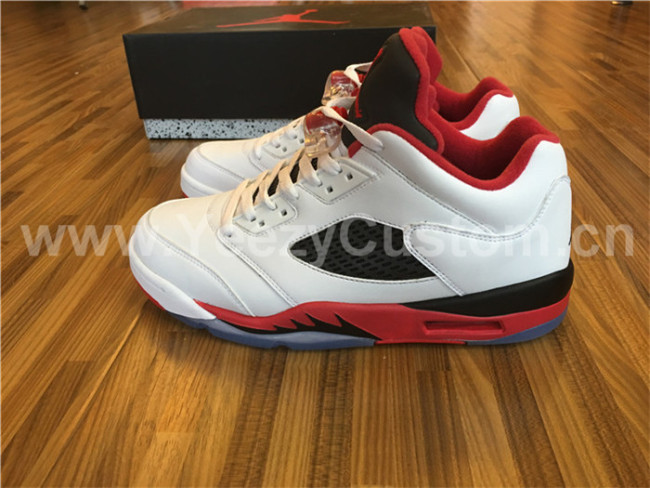 Authentic Air Jordan 5 Low “Fire Red”