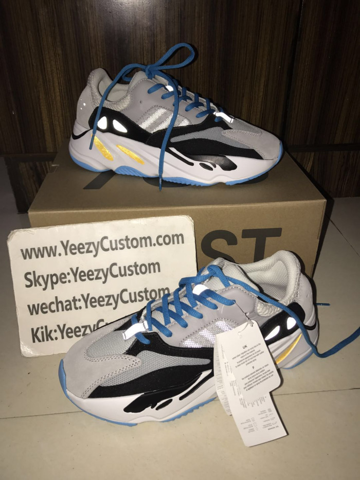 Authentic Adidas Kanye West Yeezy Wave Runner 700 University Blue