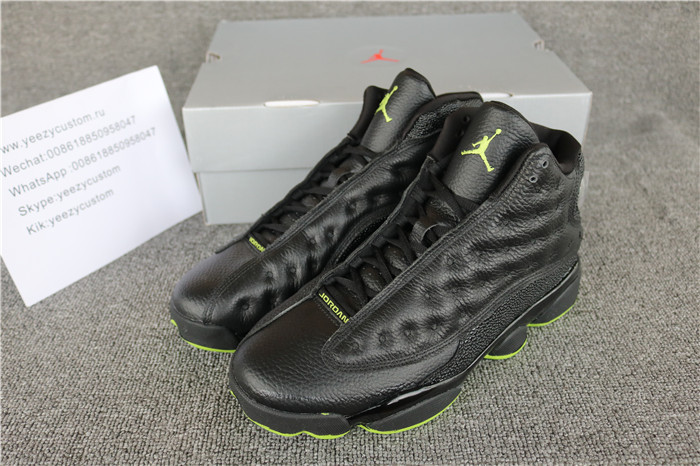 Authentic Air Jordan 13 Black Green