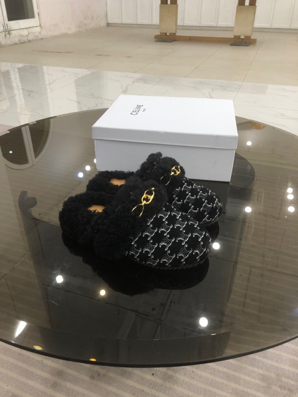 CELINE Hairy slippers 002 (2021)